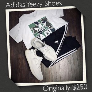 Adidas Cream Yeezy Boost 350 V2 Shoes Sneakers